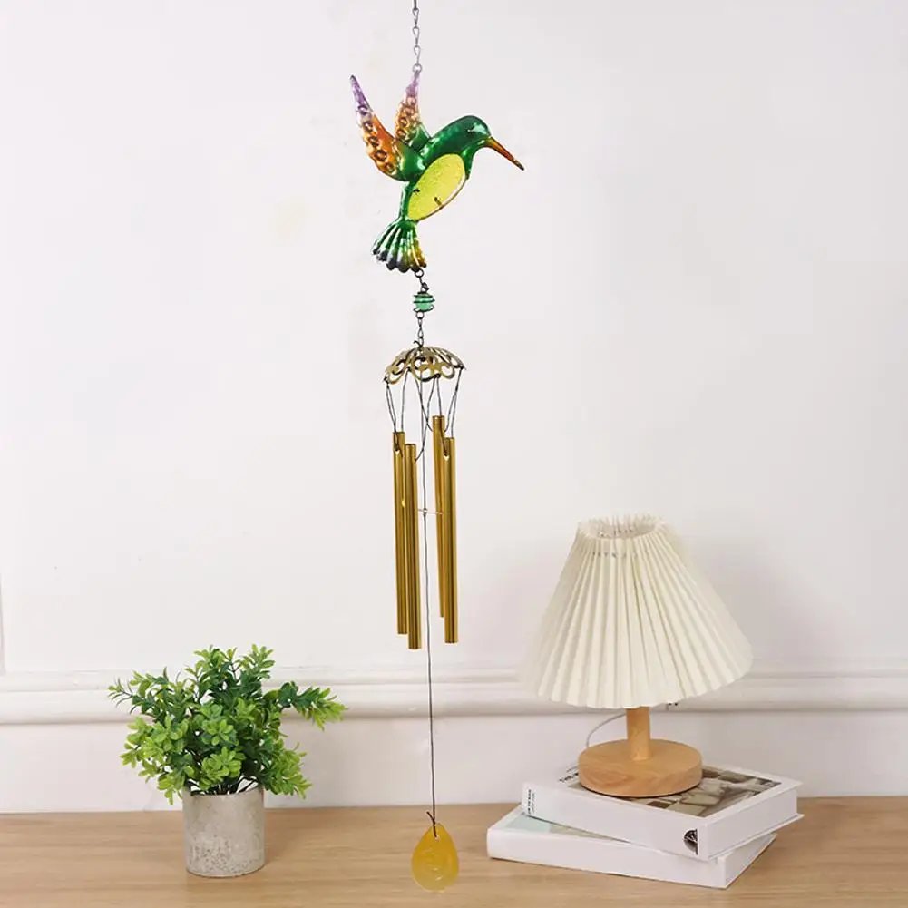 Wind Chime Hummingbirds Dragonflies Metal Glass Painted Crafts Courtyard Pipe Bell Home Aluminum Pendants Hanging Decor Han O0J5 Wind Chime Hummingbirds Dragonflies Metal Glass Painted Crafts Courtyard Pipe Bell Home Aluminum Pendants Hanging Decor Han O0J5