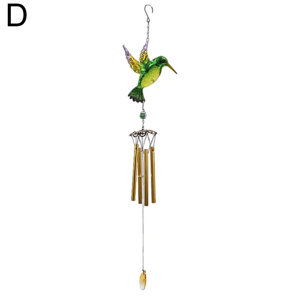 Wind Chime Hummingbirds Dragonflies Metal Glass Painted Crafts Courtyard Pipe Bell Home Aluminum Pendants Hanging Decor Han O0J5 Wind Chime Hummingbirds Dragonflies Metal Glass Painted Crafts Courtyard Pipe Bell Home Aluminum Pendants Hanging Decor Han O0J5
