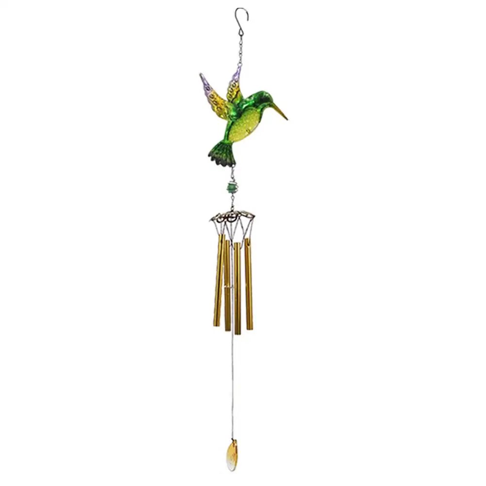 Wind Chime Hummingbirds Dragonflies Metal Glass Painted Crafts Courtyard Pipe Bell Home Aluminum Pendants Hanging Decor Han O0J5 Wind Chime Hummingbirds Dragonflies Metal Glass Painted Crafts Courtyard Pipe Bell Home Aluminum Pendants Hanging Decor Han O0J5