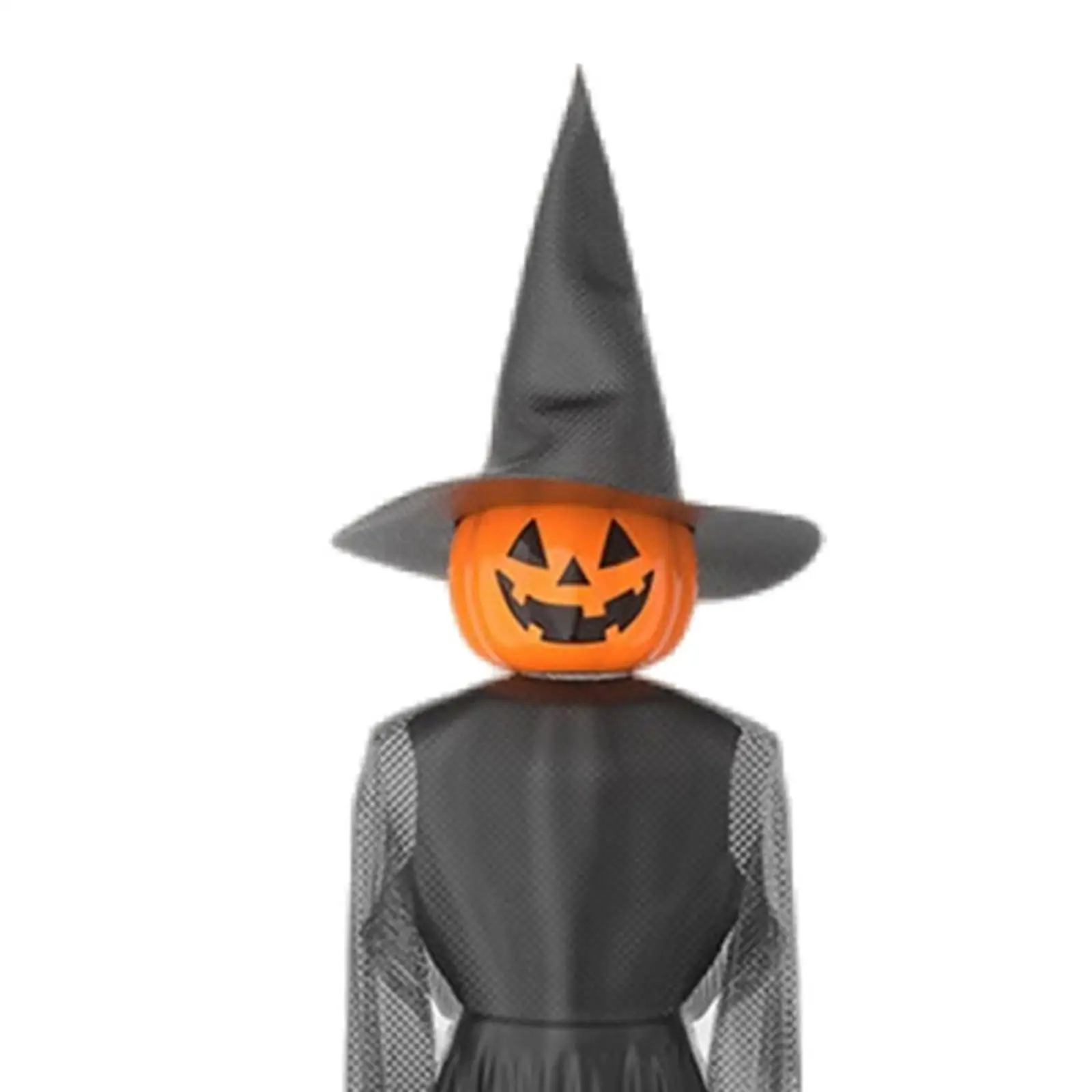 Halloween Pumpkin Witch Decor Creepy Decorative Standing Lighted Pumpkin Witch Decoration for Outdoor Garden Holiday Lawn Party