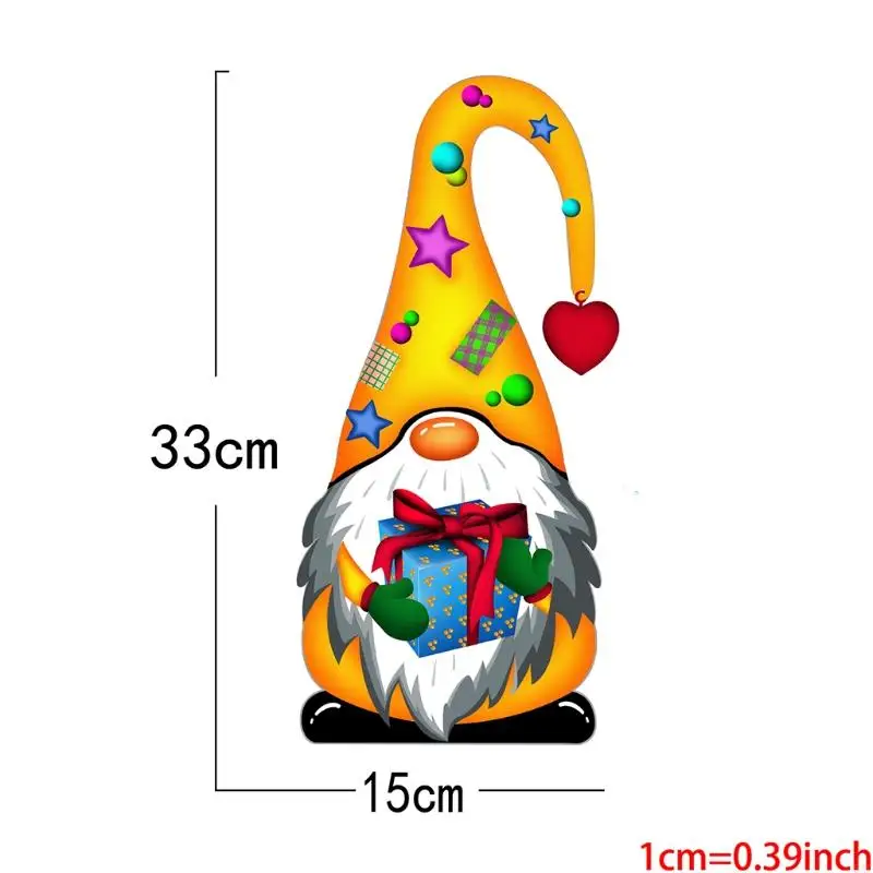 C5AC Metal Iron Gnomes Statue Outdoor Yard Patio Courtyard Art Dwarf Ornaments Home Garden Decoration