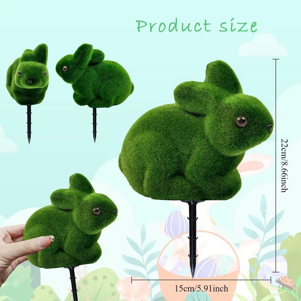 Bunny Garden Stake Festive Rabbit Lawn Signs Rabbit Yard Decorations Outdoor Bunny Garden Art For Flowerbeds Planter Patios Lawn