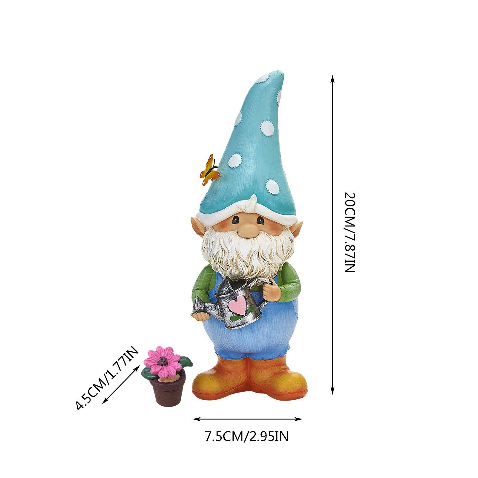 Garden Gnomes Decorative Statue Plant Pot Beetles Ornament Dwarf Resin Crafts Weatherproof Home Hogar JardíN Fast Shipping