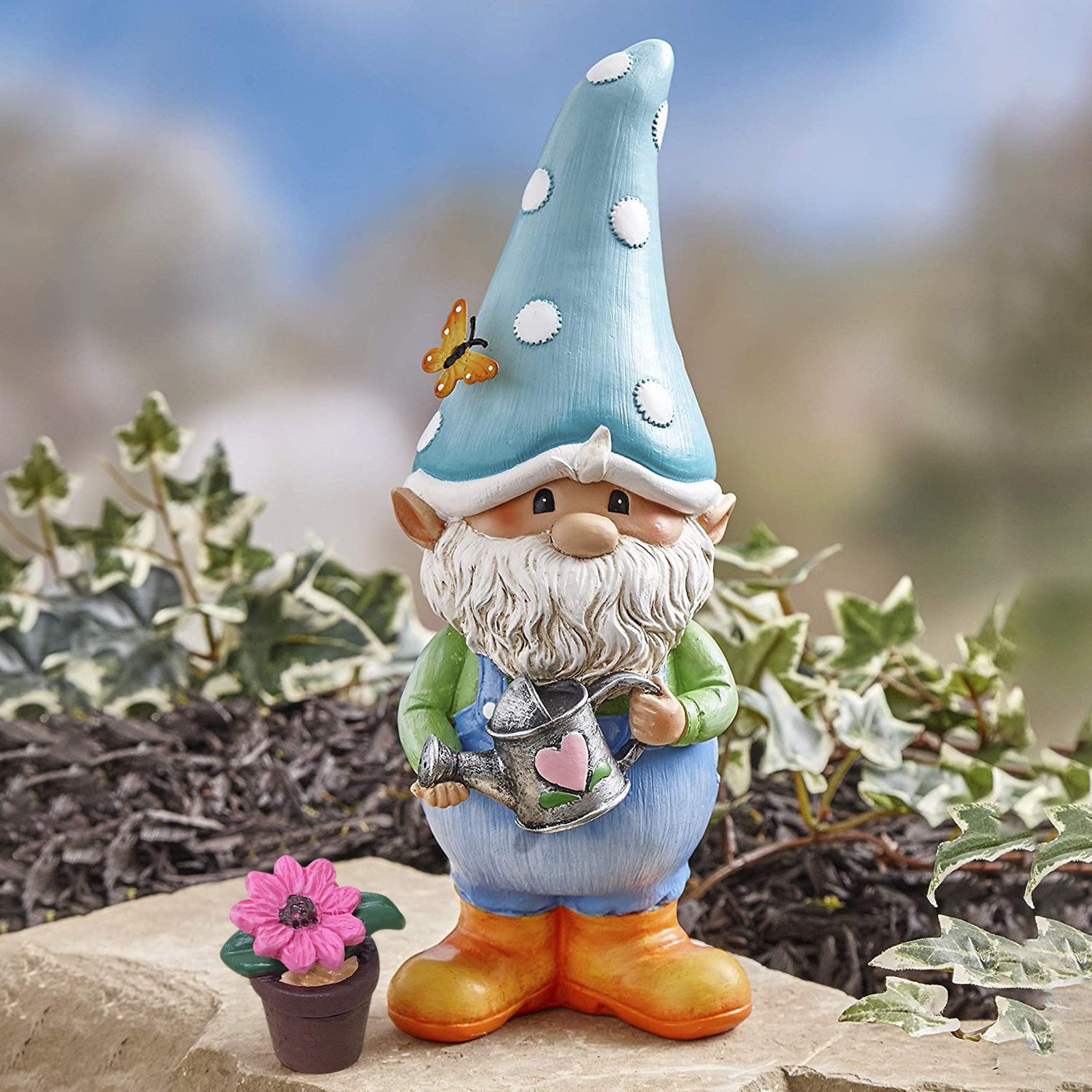 Garden Gnomes Decorative Statue Plant Pot Beetles Ornament Dwarf Resin Crafts Weatherproof Home Hogar JardíN Fast Shipping
