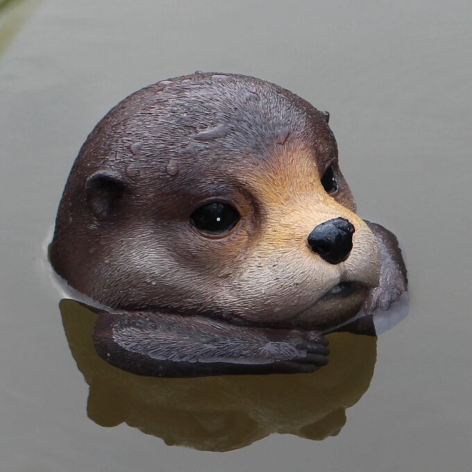 1 piece of floating otter water decoration, swimming pool, garden and terrace accessories, pond decoration, courtyard decoration - Image 2