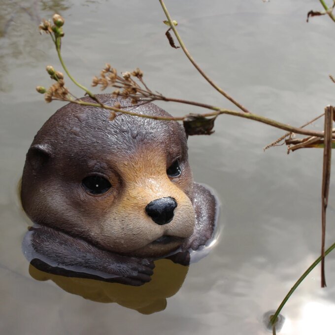 1 piece of floating otter water decoration, swimming pool, garden and terrace accessories, pond decoration, courtyard decoration - Image 3