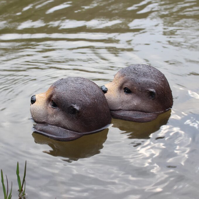 1 piece of floating otter water decoration, swimming pool, garden and terrace accessories, pond decoration, courtyard decoration - Image 4
