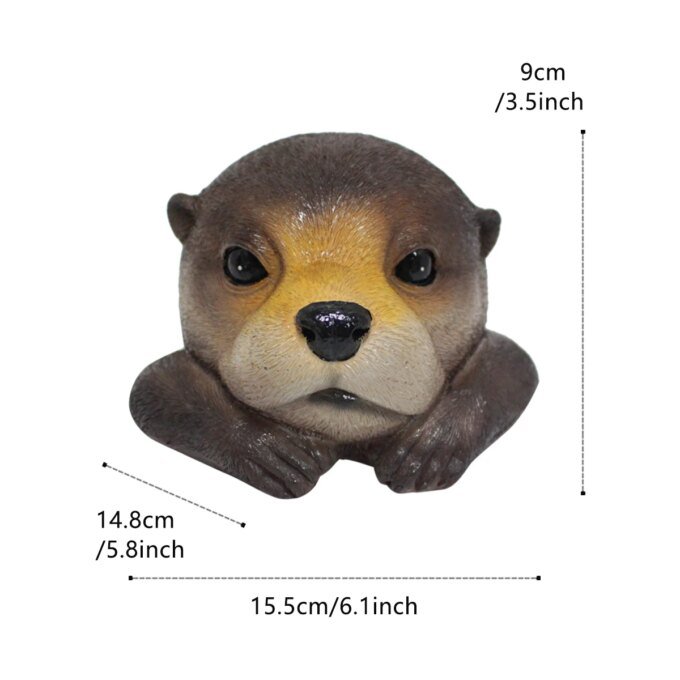 1 piece of floating otter water decoration, swimming pool, garden and terrace accessories, pond decoration, courtyard decoration - Image 6