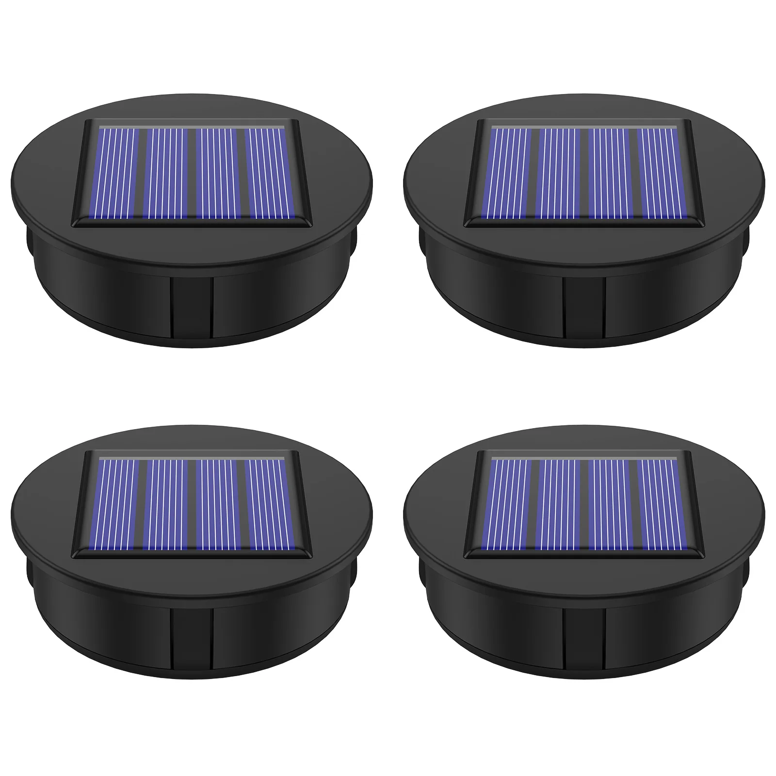 4Pcs Solar Light Replacement Top 1.2V IP65 Waterproof LED Solar Panel Lantern Lid Light Solar Lantern Top Outdoor Decor Garden