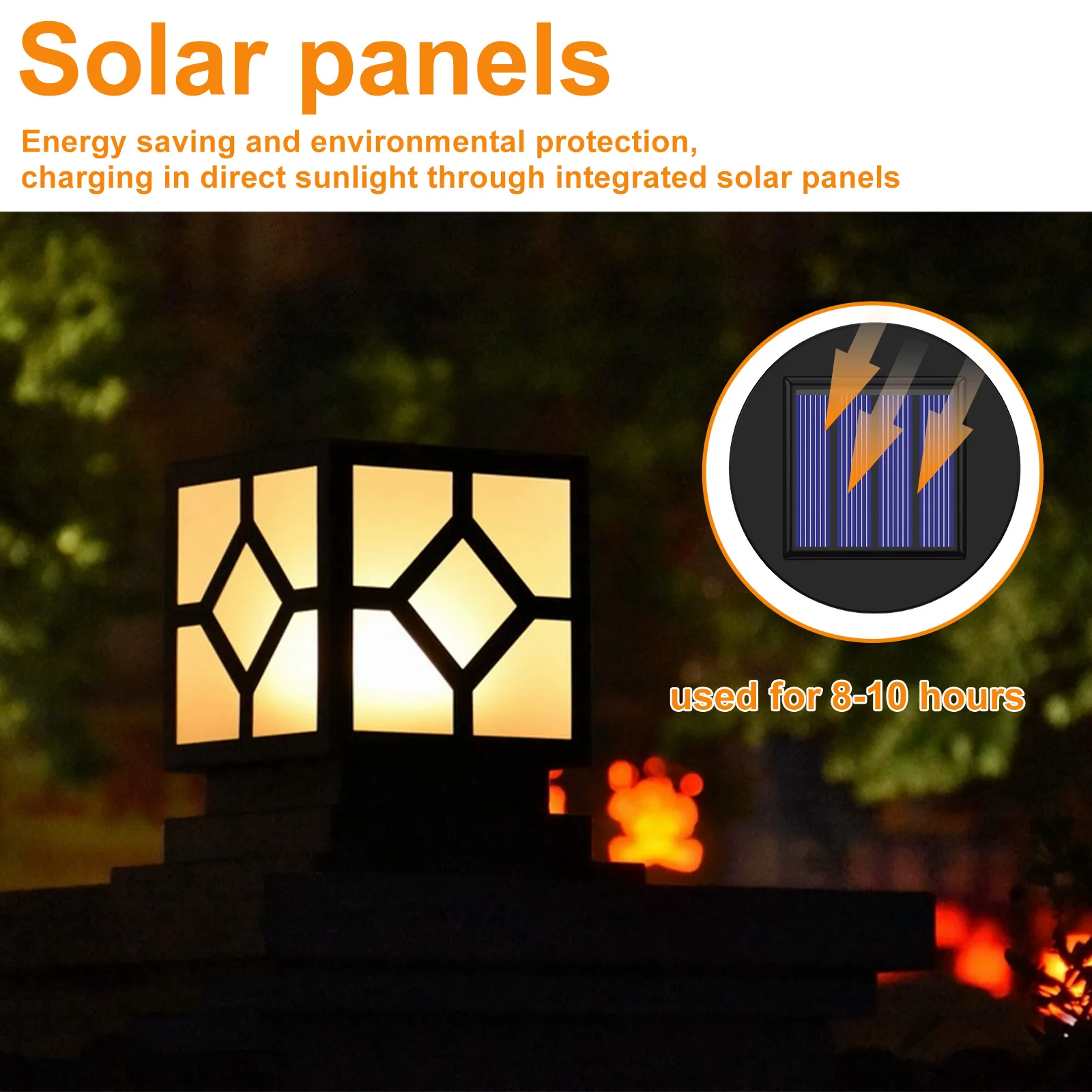 4Pcs Solar Light Replacement Top 1.2V IP65 Waterproof LED Solar Panel Lantern Lid Light Solar Lantern Top Outdoor Decor Garden