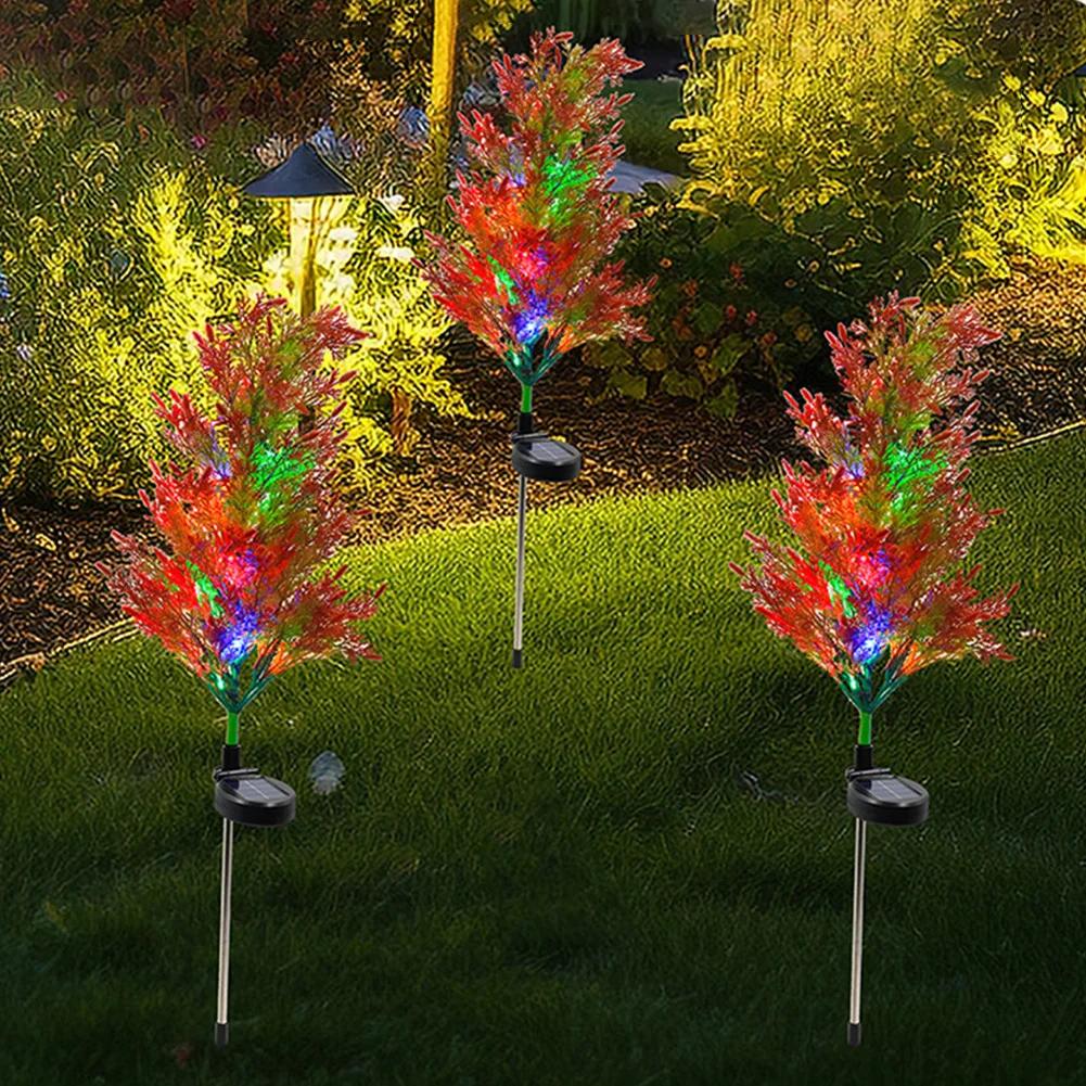 LED Cypress Tree Light Cypress Tree Stake Light Decorative Solar Garden Light Waterproof Outdoor Patio Light for Outdoor Use