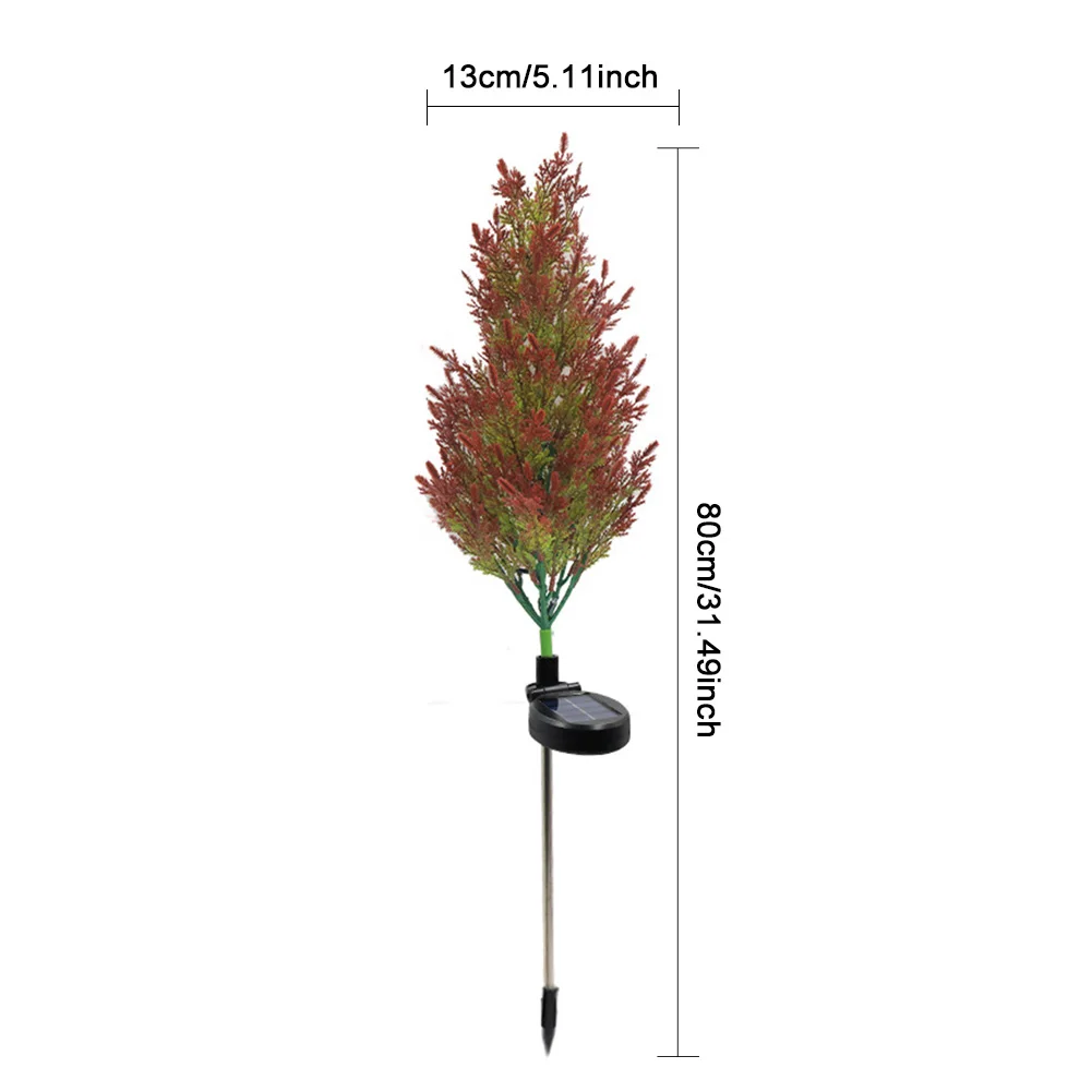 LED Cypress Tree Light Cypress Tree Stake Light Decorative Solar Garden Light Waterproof Outdoor Patio Light for Outdoor Use