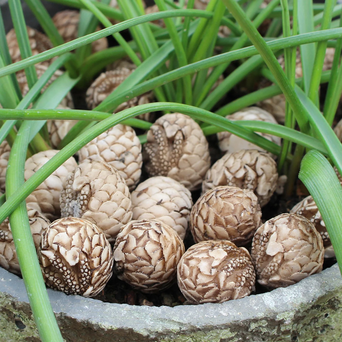 Resin Dinosaur Egg Paving Stone Set 20, Outdoor Flowerpot Paving Stone, Aquarium Decoration, Home Courtyard Decoration