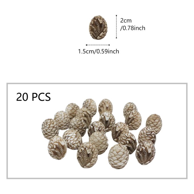 Resin Dinosaur Egg Paving Stone Set 20, Outdoor Flowerpot Paving Stone, Aquarium Decoration, Home Courtyard Decoration - Image 6