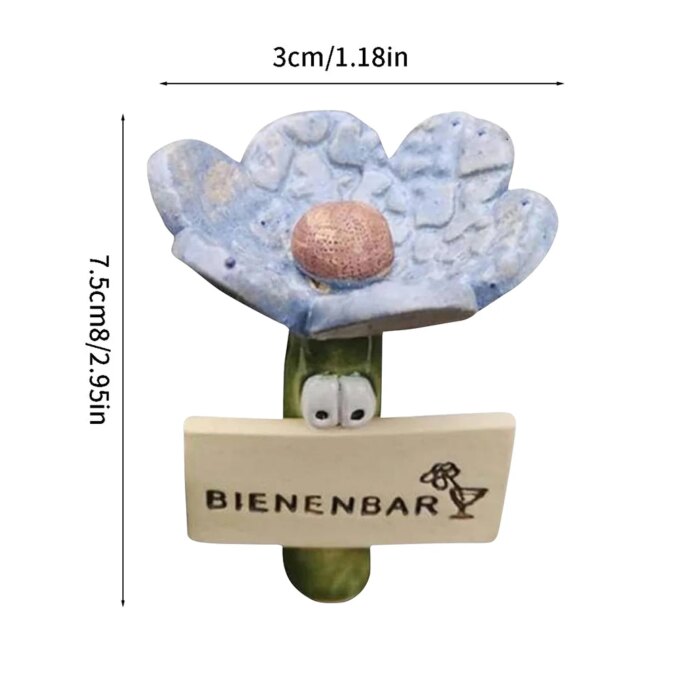 Insect Drinker Resin Simulated Flower Shaped Insect Drinking Tool Bee Drinkers Bee Drinking Cups Outdoor Garden Yard Decor - Image 6