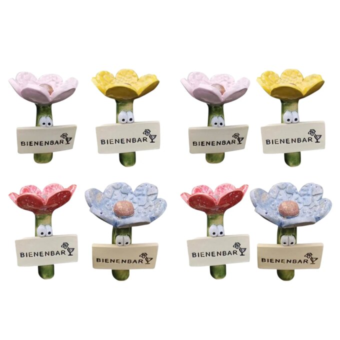 Insect Drinker Resin Simulated Flower Shaped Insect Drinking Tool Bee Drinkers Bee Drinking Cups Outdoor Garden Yard Decor - Image 5
