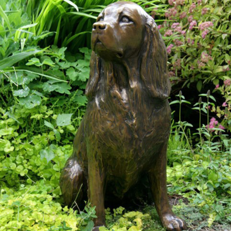 HOT Springer Spaniel Statue Garden Decor Resin Animal Dog Sculpture Yard Lawn Outdoor Decorative Ornament HOT Springer Spaniel Statue Garden Decor Resin Animal Dog Sculpture Yard Lawn Outdoor Decorative Ornament