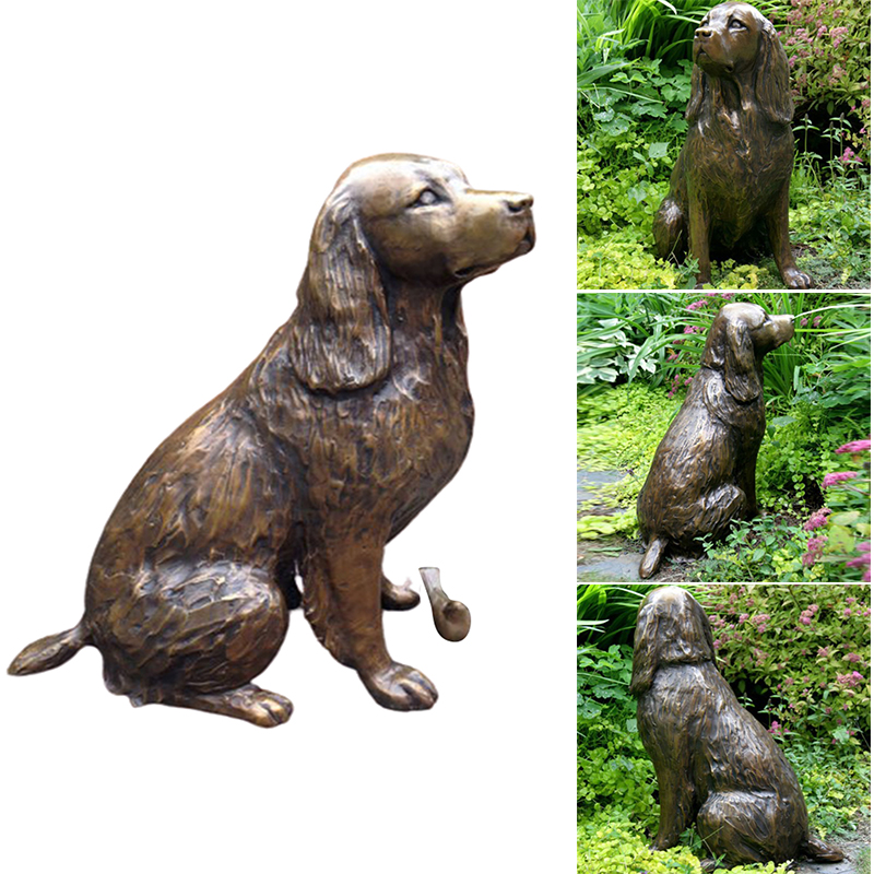 HOT Springer Spaniel Statue Garden Decor Resin Animal Dog Sculpture Yard Lawn Outdoor Decorative Ornament HOT Springer Spaniel Statue Garden Decor Resin Animal Dog Sculpture Yard Lawn Outdoor Decorative Ornament