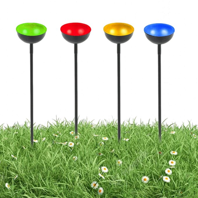 Bee Watering Station Metal Bee Water Feeder Multi-Function Butterfly Bath Bowl Standing Bee Feeder for Outdoor Decor