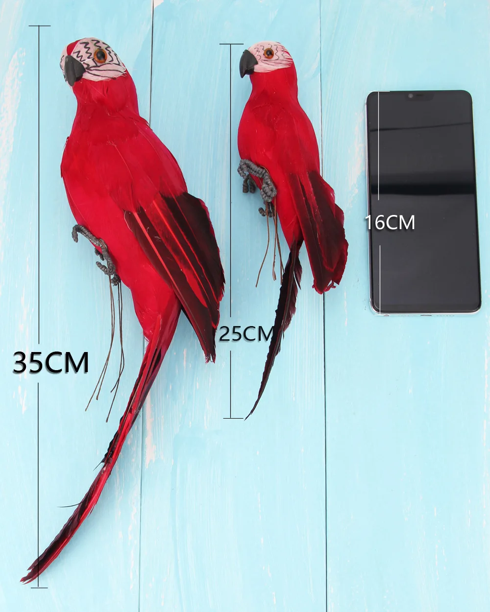 Large Simulation Parrot Ornament Handmade Parrot Bird Foam Feather Lawn Figurine Animal Bird Garden Bird Prop Decoration