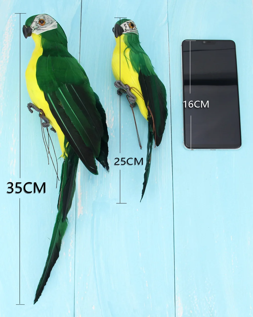 Large Simulation Parrot Ornament Handmade Parrot Bird Foam Feather Lawn Figurine Animal Bird Garden Bird Prop Decoration