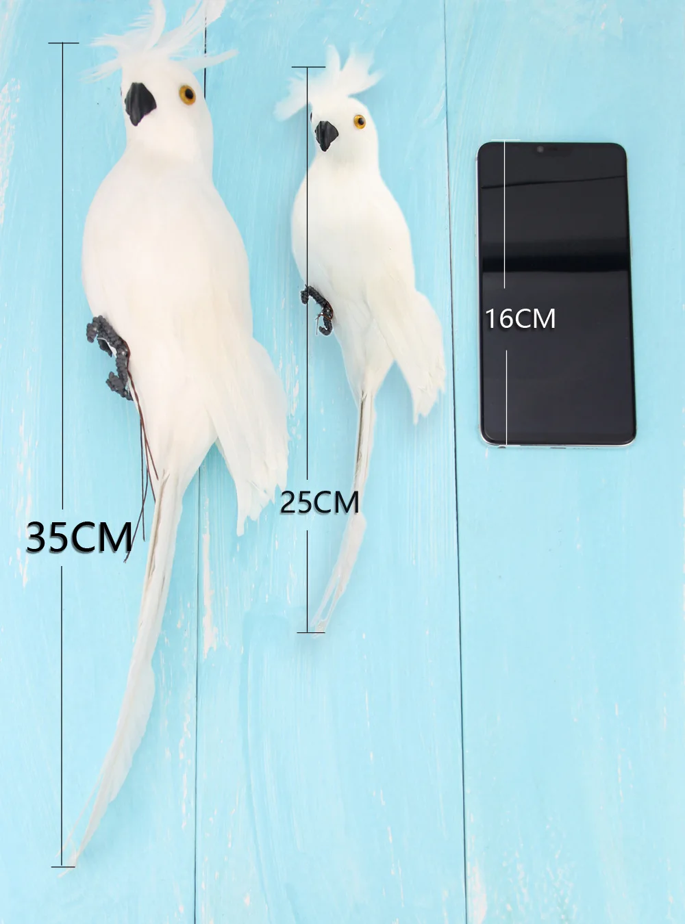 Large Simulation Parrot Ornament Handmade Parrot Bird Foam Feather Lawn Figurine Animal Bird Garden Bird Prop Decoration