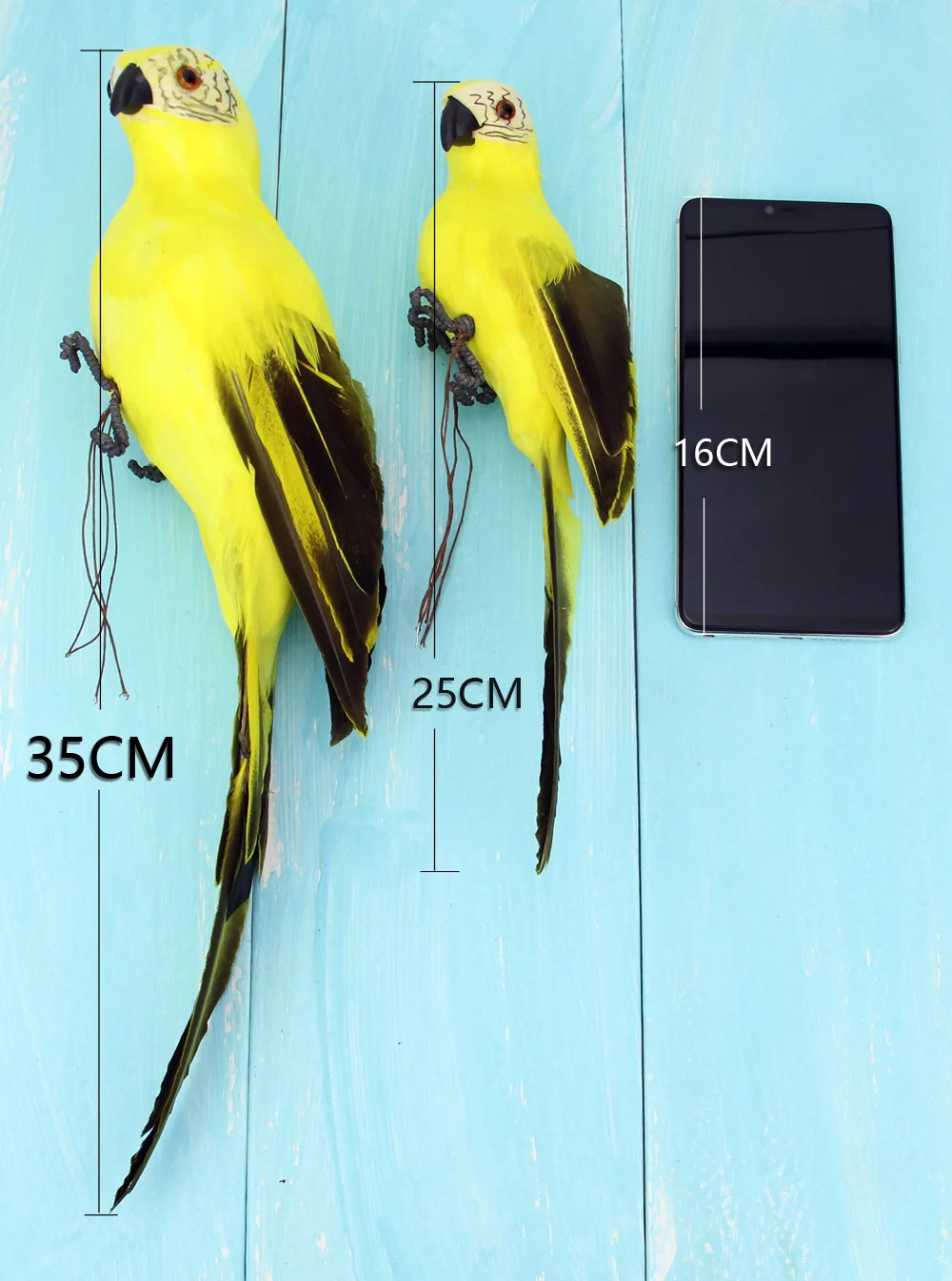 Large Simulation Parrot Ornament Handmade Parrot Bird Foam Feather Lawn Figurine Animal Bird Garden Bird Prop Decoration