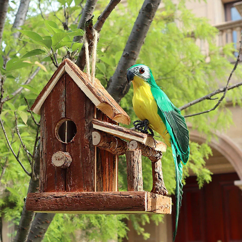 Artificial Birds Fake Foam Animal Simulation Feather Bird for Wreath Craft Christmas Tree Decoration Garden Home Party Ornaments