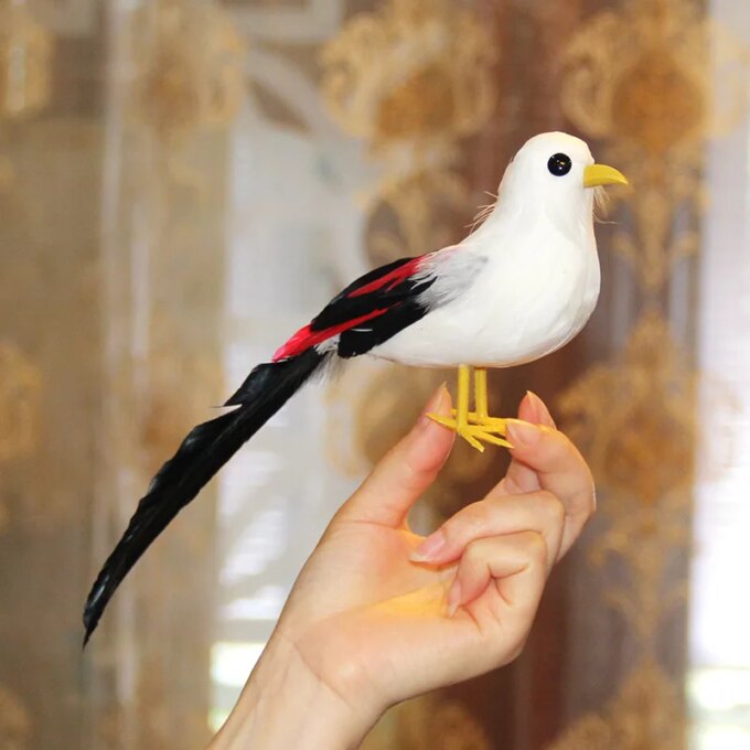 Artificial Birds Fake Foam Animal Simulation Feather Bird for Wreath Craft Christmas Tree Decoration Garden Home Party Ornaments - Image 5