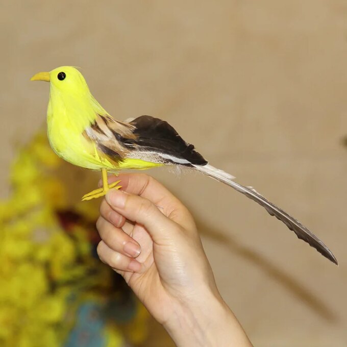 Artificial Birds Fake Foam Animal Simulation Feather Bird for Wreath Craft Christmas Tree Decoration Garden Home Party Ornaments - Image 4