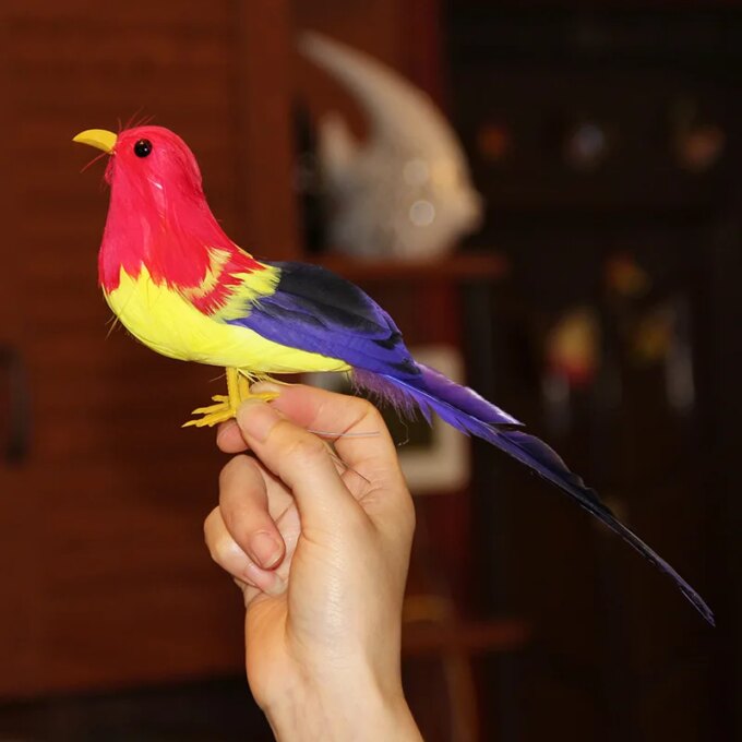 Artificial Birds Fake Foam Animal Simulation Feather Bird for Wreath Craft Christmas Tree Decoration Garden Home Party Ornaments - Image 2