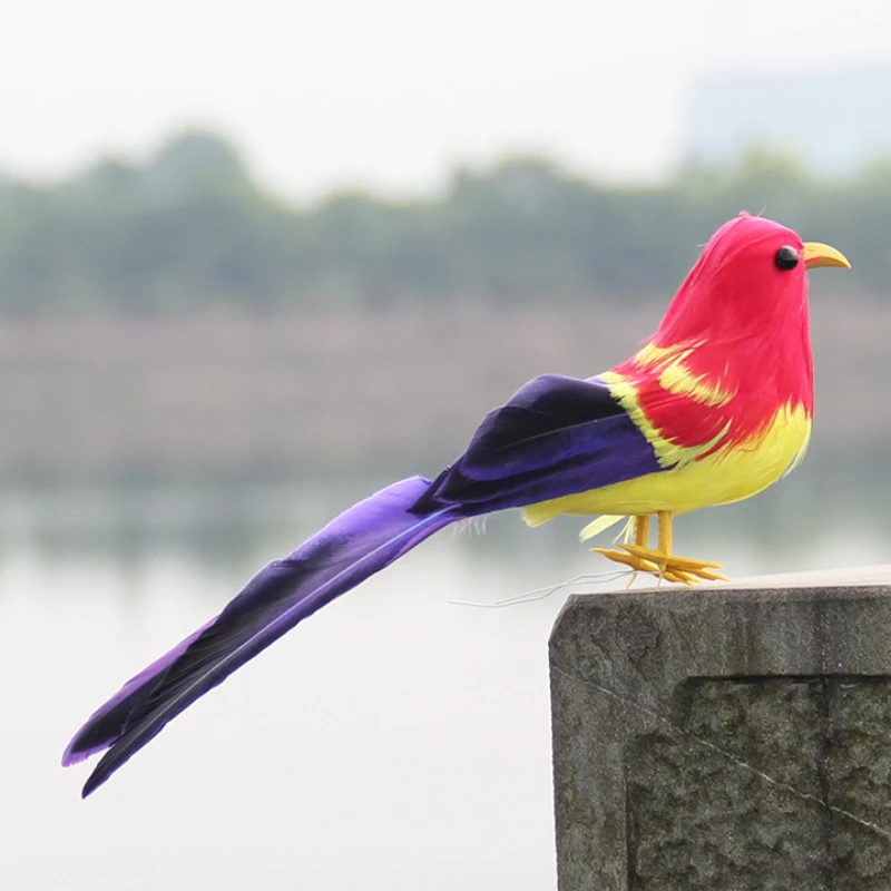Artificial Birds Fake Foam Animal Simulation Feather Bird for Wreath Craft Christmas Tree Decoration Garden Home Party Ornaments