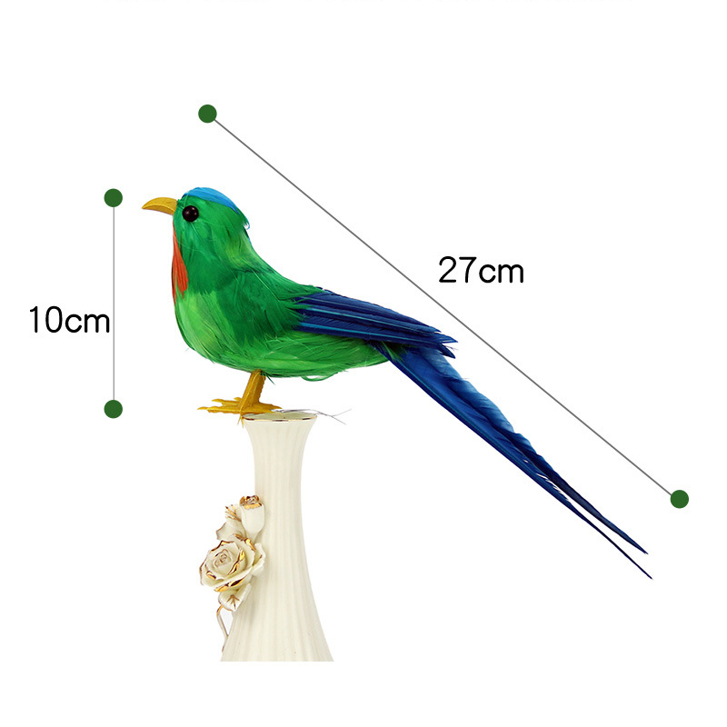 Artificial Birds Fake Foam Animal Simulation Feather Bird for Wreath Craft Christmas Tree Decoration Garden Home Party Ornaments