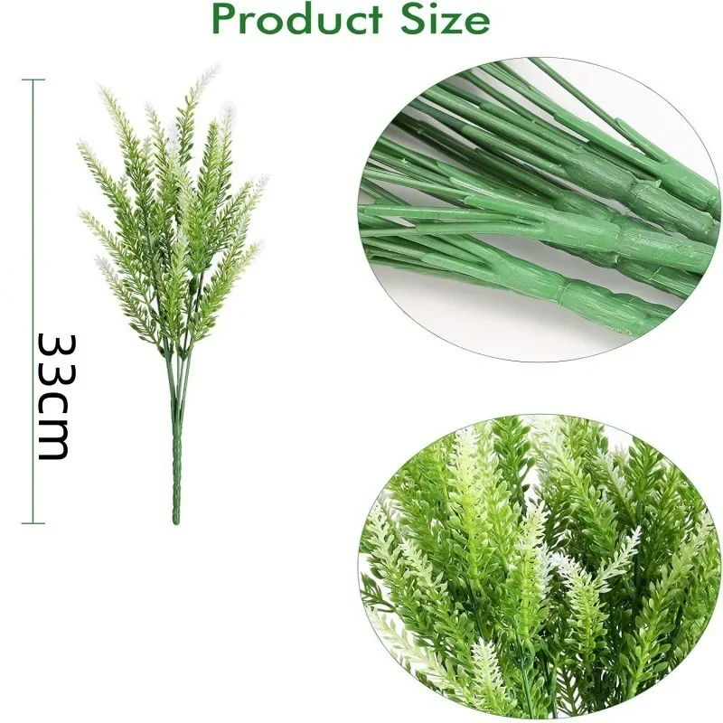 6PCS Artificial Lavender Flowers 5 Prong UV Resistant Fake Plants for Outdoor Balcony Garden Home Decoration Bouquet 6PCS Artificial Lavender Flowers 5 Prong UV Resistant Fake Plants for Outdoor Balcony Garden Home Decoration Bouquet