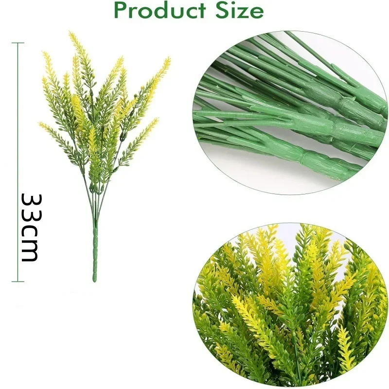 6PCS Artificial Lavender Flowers 5 Prong UV Resistant Fake Plants for Outdoor Balcony Garden Home Decoration Bouquet 6PCS Artificial Lavender Flowers 5 Prong UV Resistant Fake Plants for Outdoor Balcony Garden Home Decoration Bouquet