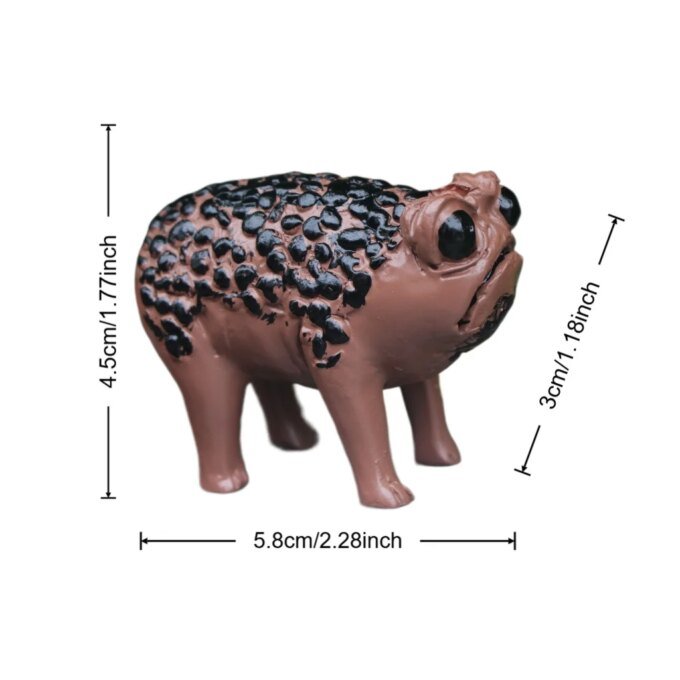 1 Piece of Unique African Rain Frog Resin Statue - Perfect for Halloween, Holiday Decoration and Garden Decoration. It Is a Ideal Gift for Art Enthusiasts. - Image 3
