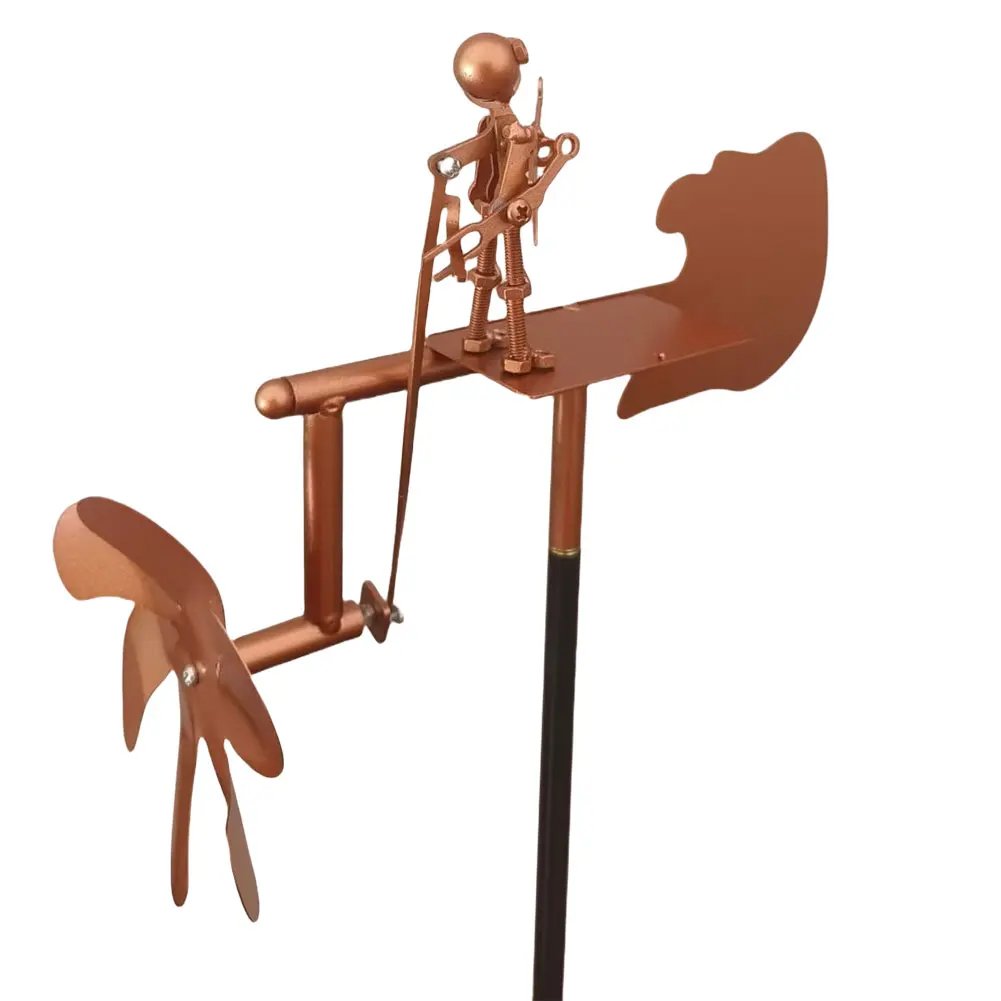 Outdoor Wind Sculpture Handmade Guitar Windmill Wind-Powered Guitar Sculpture for Garden Yard Patio Lawn Porch Backyard Outdoor Wind Sculpture Handmade Guitar Windmill Wind-Powered Guitar Sculpture for Garden Yard Patio Lawn Porch Backyard