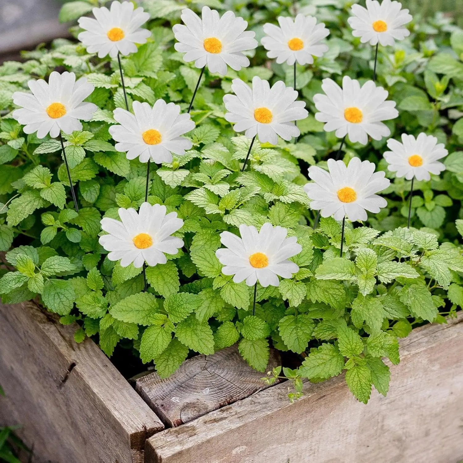 10 Pcs Sunflower Lawn Pile Plugin Flower Garden Stakes Decoration Cute Portable Sunflower Garden Decor for Outdoor Yard Ornament