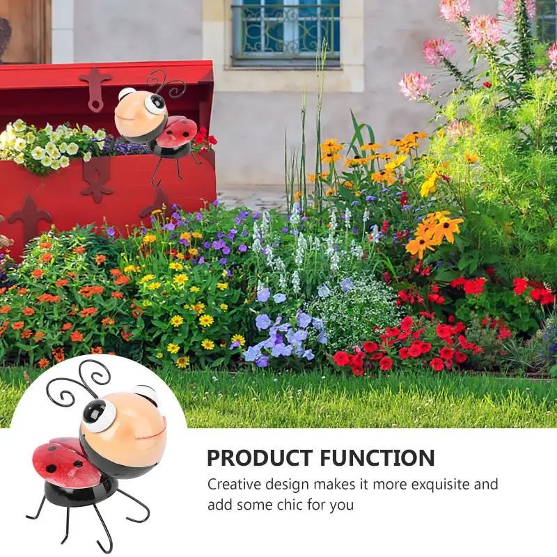 Ladybug Model Outdoor Playsets Home Outdoor Playsetation Iron Crafts Garden Adornment Yard Ornament