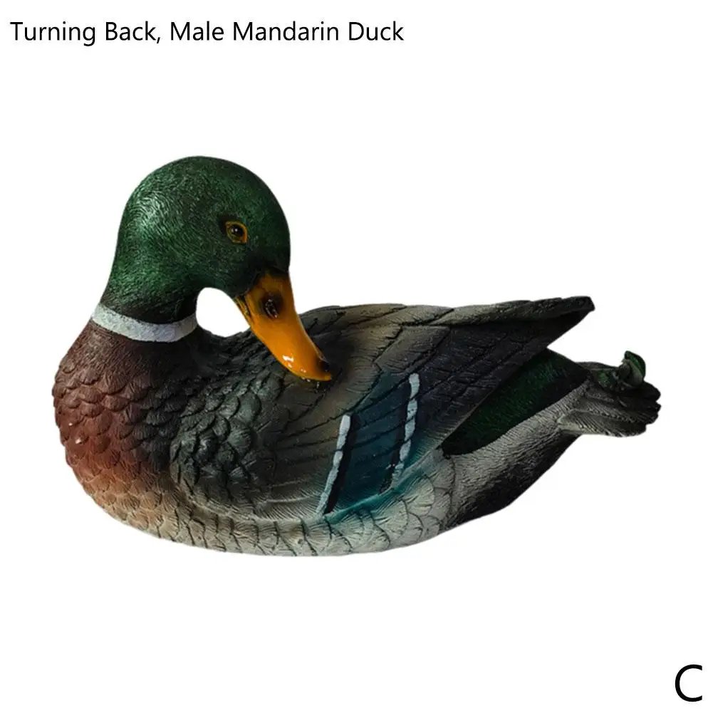 Large Size Outdoor Garden Duck Statues Cute Resin Mandarin Duck Statue Garden Pond Decoration Home Decor Animal Sculpture Large Size Outdoor Garden Duck Statues Cute Resin Mandarin Duck Statue Garden Pond Decoration Home Decor Animal Sculpture