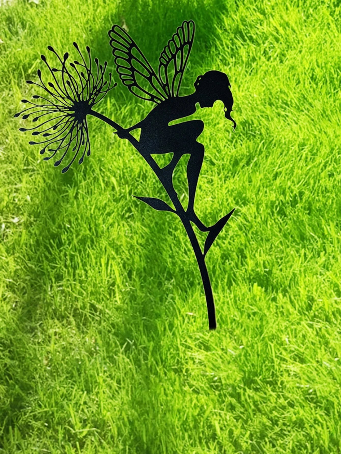 1Pc Metal Creative Courtyard Decorative Pile, Courtyard Logo Decoration, Fairy Decorative Pile, Ideal for Flower Pots, Grass, Lawns, Outdoor Garden Courtyard Decorations