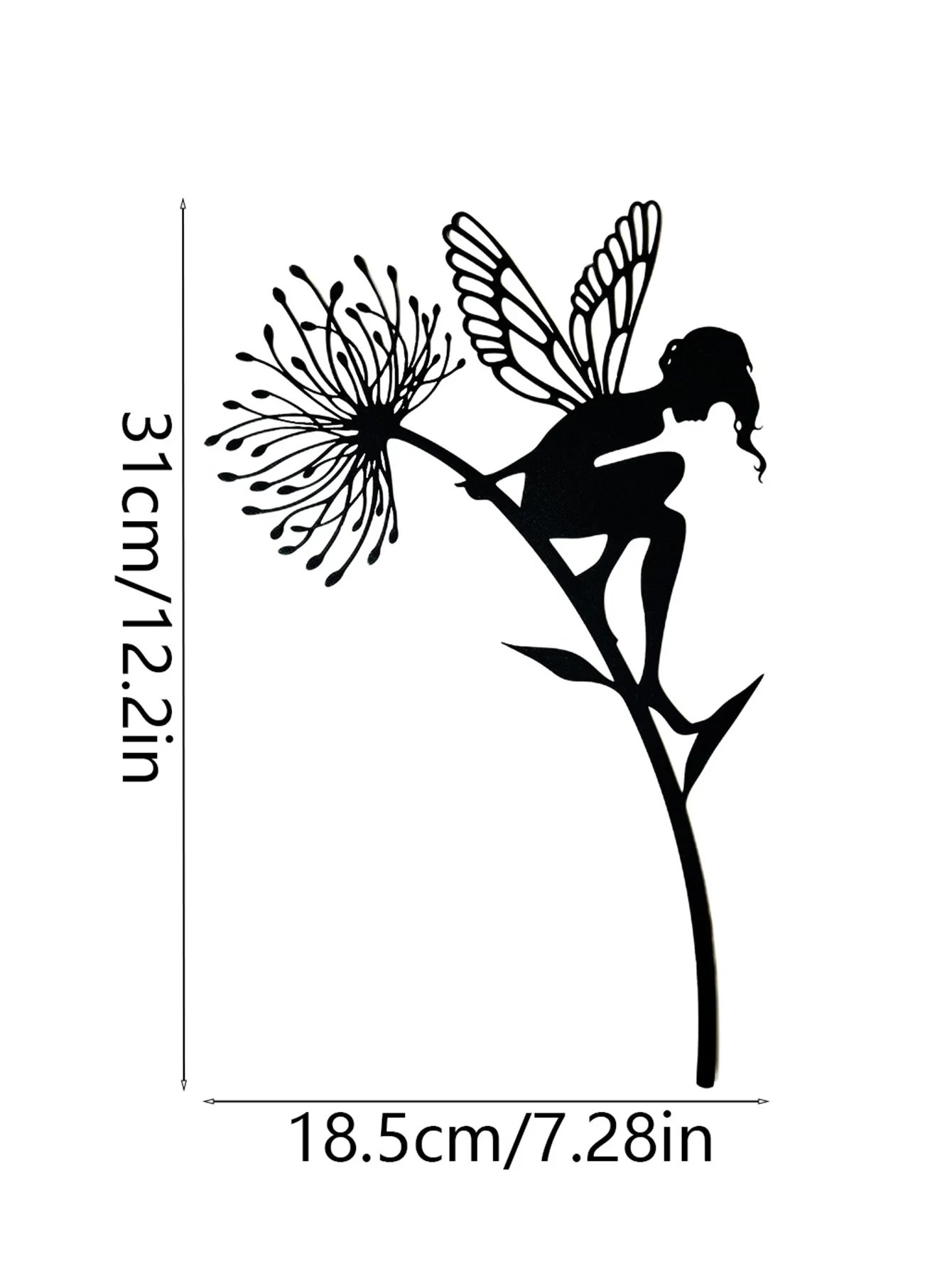 1Pc Metal Creative Courtyard Decorative Pile, Courtyard Logo Decoration, Fairy Decorative Pile, Ideal for Flower Pots, Grass, Lawns, Outdoor Garden Courtyard Decorations