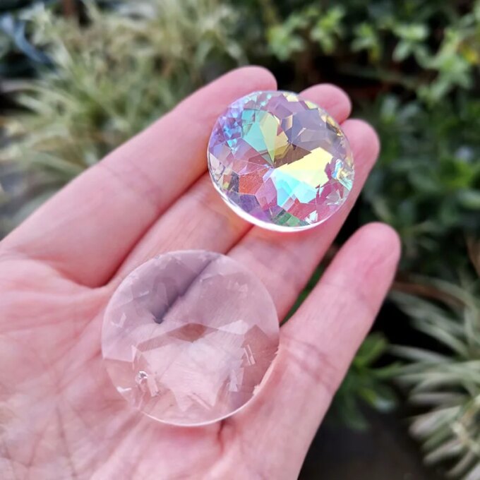 5/10pc 30mm Crystall Suncatcher Sunflower Chandelier Prism Glass Hanging Pendant Faceted Home Wedding Window Decor Figurine - Image 5