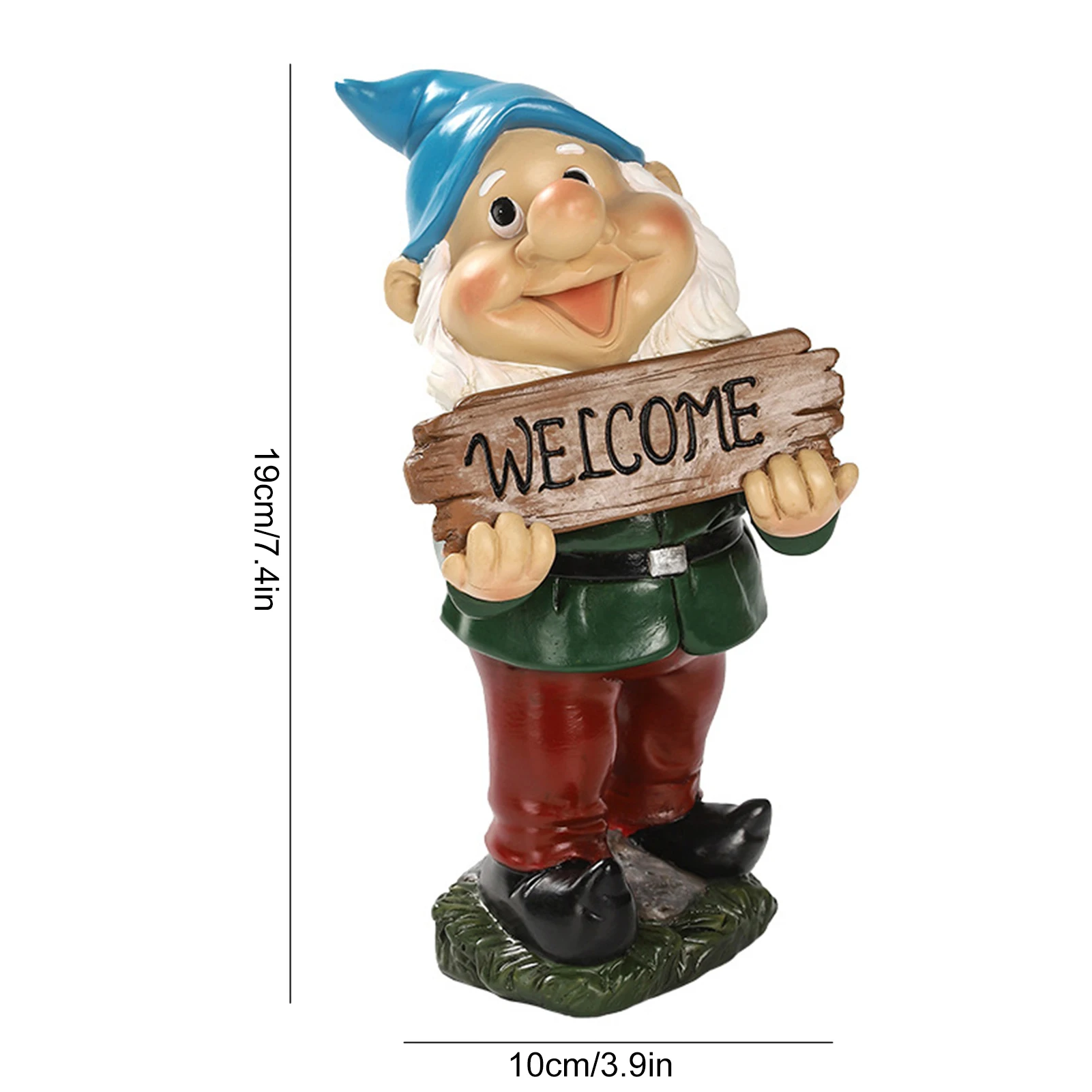 Funny Resin Garden Gnome Statue Cartoon Naughty Dwarfs Figurines Small Sculptures Creative Decoration For Lawn Garden