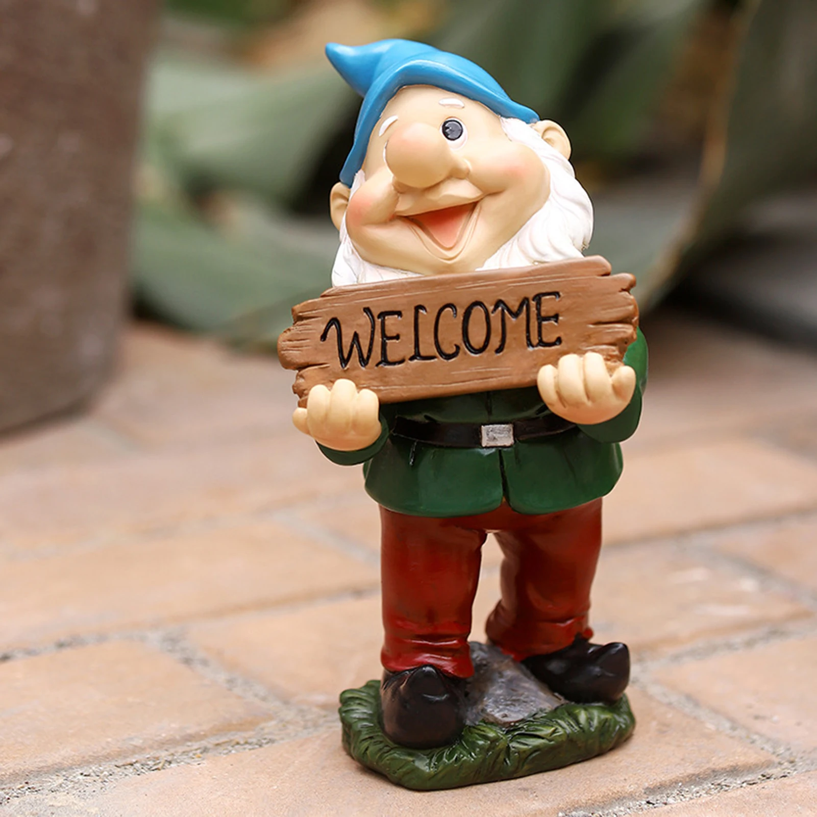 Funny Resin Garden Gnome Statue Cartoon Naughty Dwarfs Figurines Small Sculptures Creative Decoration For Lawn Garden