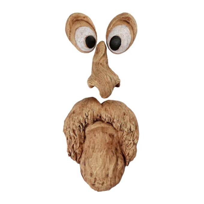 Bark Ghost Face Facial Features Old Man Tree Decorat Yard Art Decorations Monsters Sculpture Outdoor DIY Halloween Ornaments - Image 6