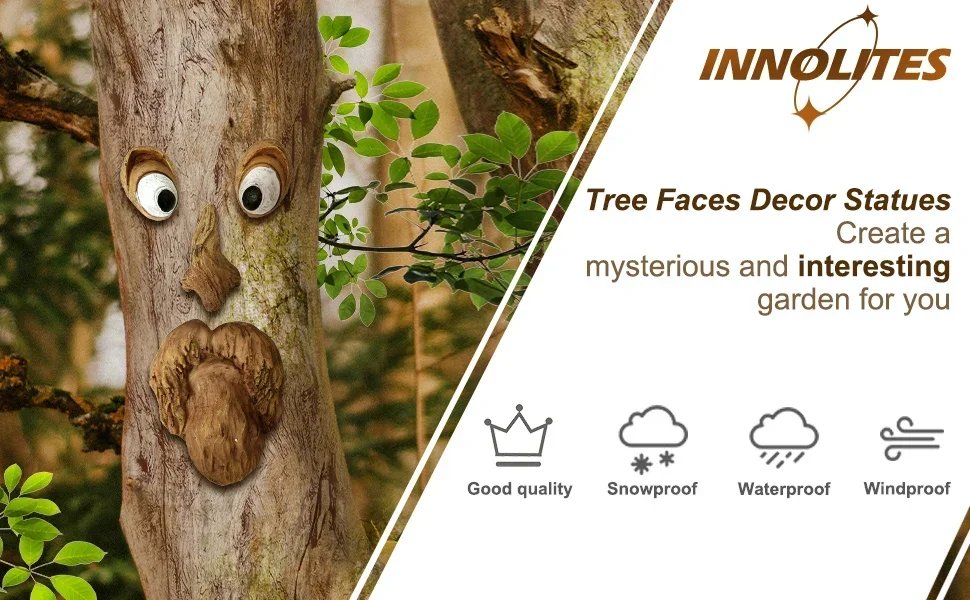 Outdoor Tree Face Statues Old Man Tree Hugger Bark Ghost Face Decoration Funny Yard Art Tree Decor Outdoor Garden Creative Props Outdoor Tree Face Statues Old Man Tree Hugger Bark Ghost Face Decoration Funny Yard Art Tree Decor Outdoor Garden Creative Props