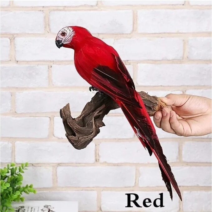 25/35cm Handmade Simulation Parrot Creative Feather Lawn Figurine Ornament Animal Bird Garden Bird Prop Decoration Miniature - Image 3