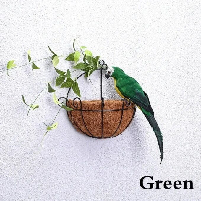 25/35cm Handmade Simulation Parrot Creative Feather Lawn Figurine Ornament Animal Bird Garden Bird Prop Decoration Miniature - Image 2