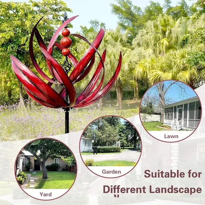 Wind Spinner For Yard Garden Outdoor Large Metal Kinetic Wind Sculptures Yard Lawn Art Outdoor Decor With Stake Wind Spinner For Yard Garden Outdoor Large Metal Kinetic Wind Sculptures Yard Lawn Art Outdoor Decor With Stake